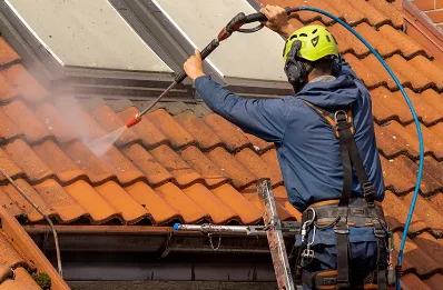 Démoussage et hydrofuge de toiture à Longré